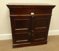 Early 20th Century Cedarwood cigar dispensers cabinet, embossed 'Por Larranaga' H70cm x W64cm x D23.