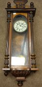 Late 19th century Vienna style wall clock - for parts/spares Condition Report