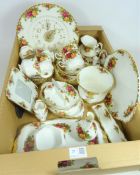 Royal Albert 'Old Country Roses' teaware and decorative ceramics in one box Condition