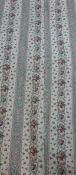 Pair of Dorma lined floral curtains W201cm, Drop - 183cm with matching bed spread, two pillow cases,