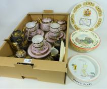Japanese tea set, Japanese coffee set, Mabel Lucie Attwell baby plate,