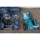 BOSCH GKF 600 Professional hand router and a Makita cordless hammer drill Condition