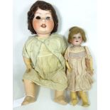 Heubach Köppelsdorf bisque head doll and composite body,