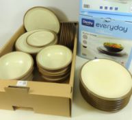 Denby stoneware dinnerware, eight place settings,