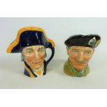 Two Royal Doulton character jugs 'Monty' and 'Lord Nelson' (2) Condition Report