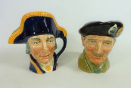 Two Royal Doulton character jugs 'Monty' and 'Lord Nelson' (2) Condition Report