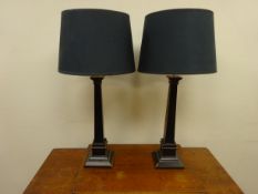 Pair of Laura Ashley classical style table lamps,