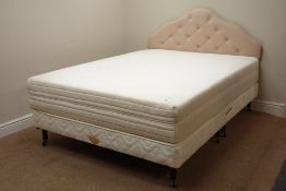 Beevers Beds 4' 6" box bed base with memory foam mattress Condition Report <a