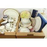 Duchess China teaware, Wedgwood 'Florentine' coffee pot and gravy boat with saucer,