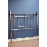 Antique brass 4' 6'' double bedhead Condition Report <a href='//www.