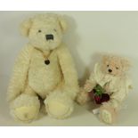 Large Dean's collectors club limited edition mohair teddy bear 'Gelato' 27/60 H51cm and a Herman