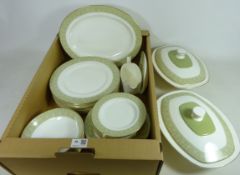 Royal Doulton 'Sonnet' pattern dinner service for eight persons including two tureens and a sauce