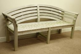 'Lindsey' Solid teak garden bench, W197cm Condition Report <a href='//www.