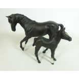 Beswick matt stallion and foal (2) Condition Report <a href='//www.