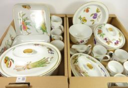 Collection of Royal Worcester 'Evesham' and other oven to table ware including three tureens,