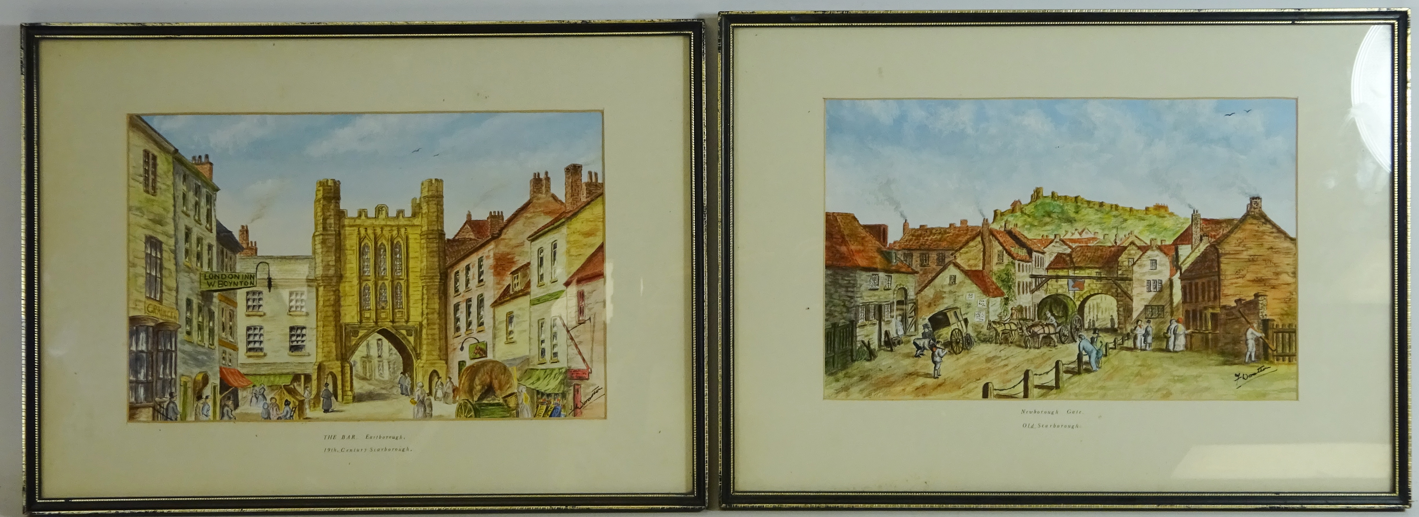 Old Scarborough - 'The Bar, Eastborough' and 'Newborough Gate',