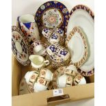 19th Century Sutherland China Imari pattern teaware,