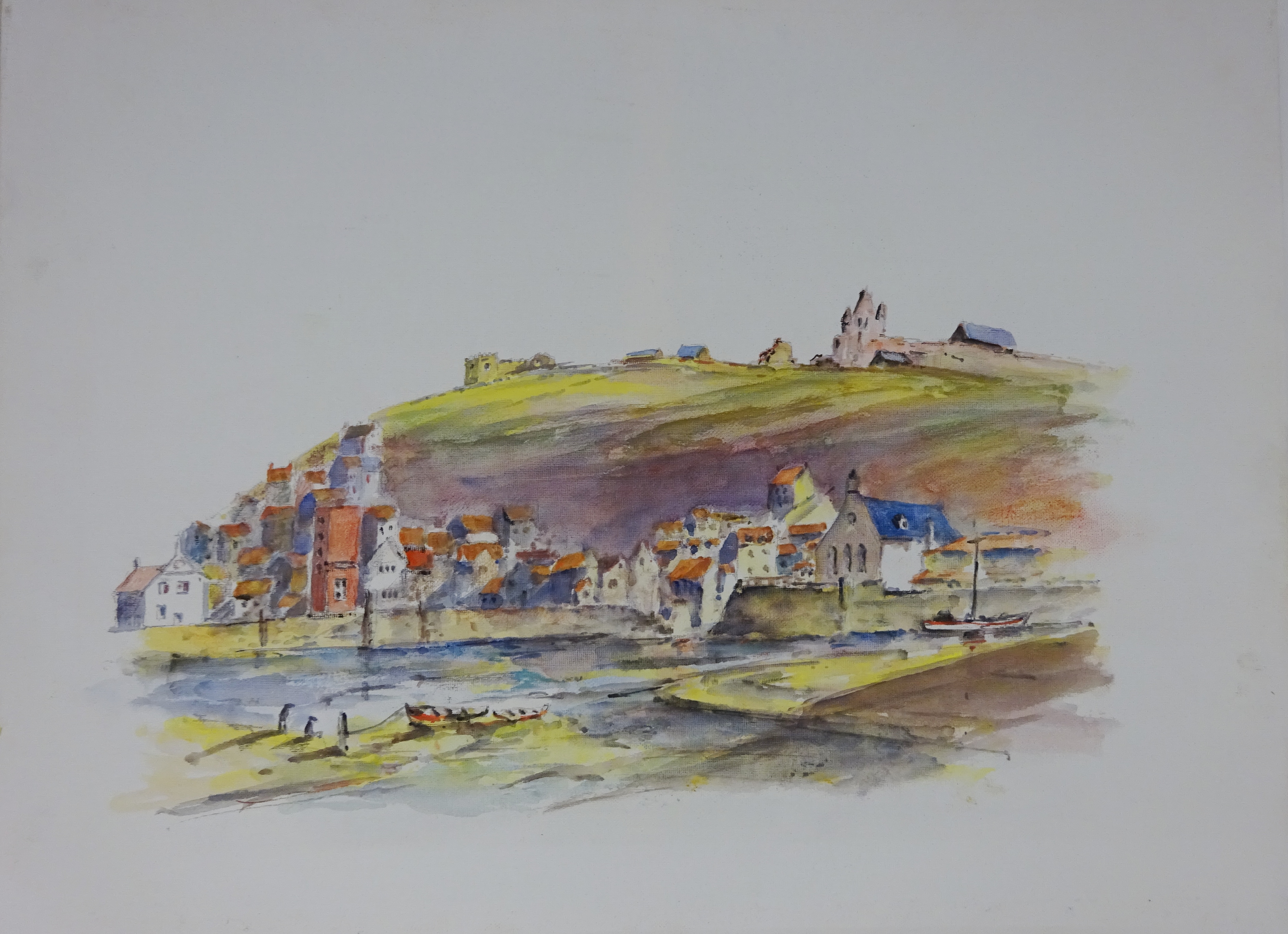 'Staithes from Cowbar Bank', Scarborough and two other lower scenes, - Bild 4 aus 5