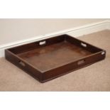 Georgian mahogany rectangular tray, 61cm x 80cm Condition Report <a href='//www.