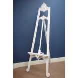 'Roccoco' white painted carved wood artists easel Condition Report <a