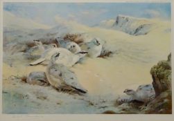 'Ptarmigan', artists proof colour print after Archibald Thorburn (1860 - 1935) signed in pencil pub.