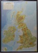 'Bartholomew British Isles' colour road map 121cm x 86.