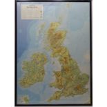 'Bartholomew British Isles' colour road map 121cm x 86.