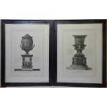 Classical Urns on Plinths,