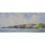 'Runswick Bay, watercolour signed and dated '96 by John Freeman (British 1942-),