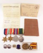 Medals - Group of three WWII service medals inc.