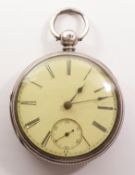 Silver pocket watch by Joseph Walton London 1869 no 22473 Condition Report <a