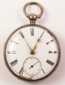 Silver pocket watch London by RH London 1859 no 72805 Condition Report <a