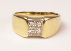 Four stone diamond ring hallmarked 18ct Condition Report <a href='//www.