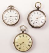 Three continental silver pocket watches Condition Report <a href='//www.