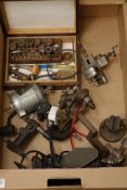 Watchmakers lathe with motor and various sized collets in one box Condition Report