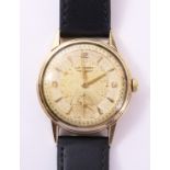 Gentleman's 1950's Longines 9ct gold wristwatch cased Condition Report <a