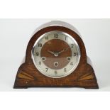 Art Deco period oak mantle clock,