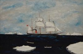 The Dundee Whaling Vessel 'Balaena' - Steam Ships Portrait in Antarctica,