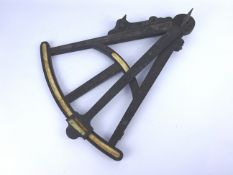 19th century ebony Octant by Spencer Browning & Rust London,