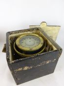 Sestrel brass cased Compass, dial marked 1939, B/T C. Olsen, Grimsby No.