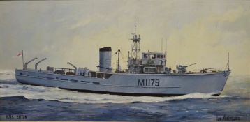'HMS Sefton M1179' - Naval Ship's Portrait,