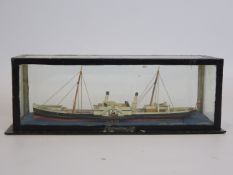 Small model of Paddle Steamer 'Brighton' built by John Elder & Co.