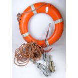 Perry Buoy Lifebelt & four small dinghy anchors (5) Condition Report <a