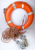 Perry Buoy Lifebelt & four small dinghy anchors (5) Condition Report <a