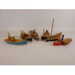 Collection of Scottish Fishing Boat waterline models by Edward Smith including: Seine net, Herring,