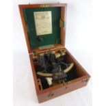 Mid-20th century Husun sextant by Henry Hughes and Son Ltd,