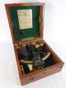 Mid-20th century Husun sextant by Henry Hughes and Son Ltd,
