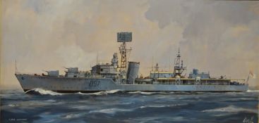 'HMS Corunna D97' - Naval Ship's Portrait,