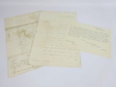 Naval Letters - to Captain Robert Mitford of the Espoir relating to French prisoners on Cabrera