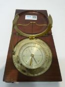 A 19th century equinoctial compass sundial,